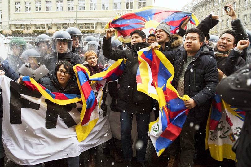 protesta_Suiza_tibet_Xi_jinping_tibetanos