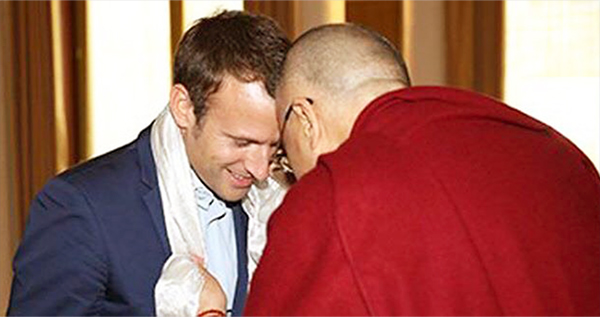 Macron-y-Dalai Lama