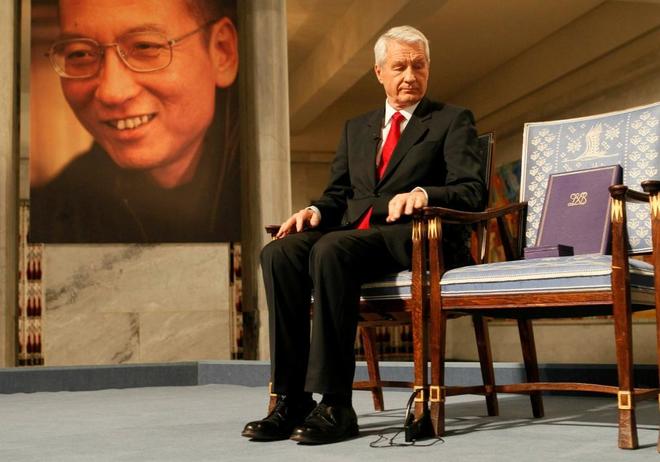 Silla vacía del Premio Nobel Lui Xiaobo